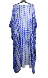 Fashion Style Blue Color Plus Size Long Dresses With V Neck Soft Feeling