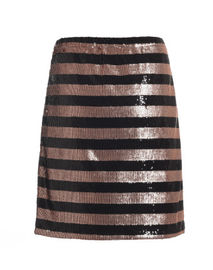 Adults Womens Fashion Skirts A Line Shape Office Wear Skirts Polyester Sequin Material