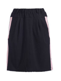 Dailywear Short Summer Skirts Women A-Line Knitted Dress With White Side Stripe
