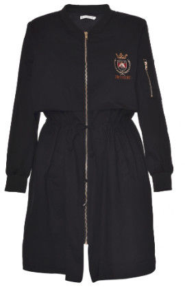 Long Length Thin Cool Womens Coats Street Style Waist String Fasten